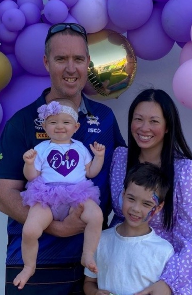 Susan and Josh Cannan conceived their second child, Maytira, after a successful first round of IVF with Dr Naguesh Gaunekar in February 2020. Picture: Susan Cannan.