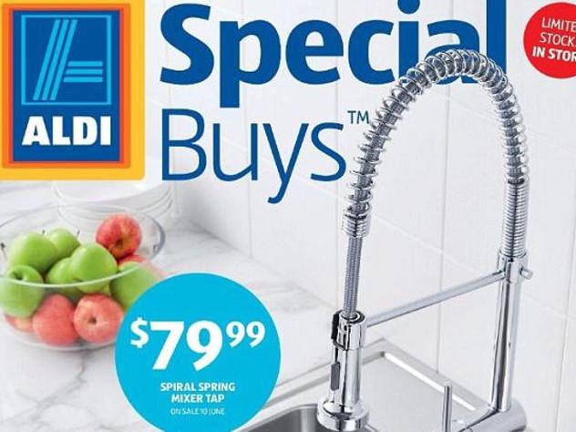 The Aldi tap found to contaminate water with 15 times the allowable level of lead. Picture: Suppl
