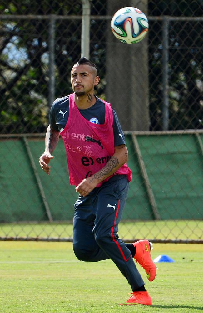 Chile star Arturo Vidal is expected to miss Saturday’s clash.