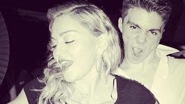 Madonna poses with son Rocco before their falling out. Picture: Madonna/Instagram