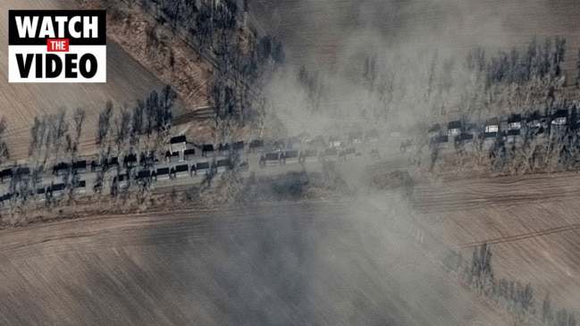 Satellite images show Russian forces advancing towards Kyiv