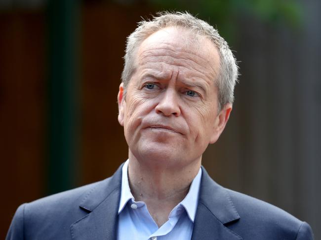 06/10/2019 Labor's Bill Shorten holding a press conference in Macleod, Melbourne.Picture: David Geraghty, The Australian.