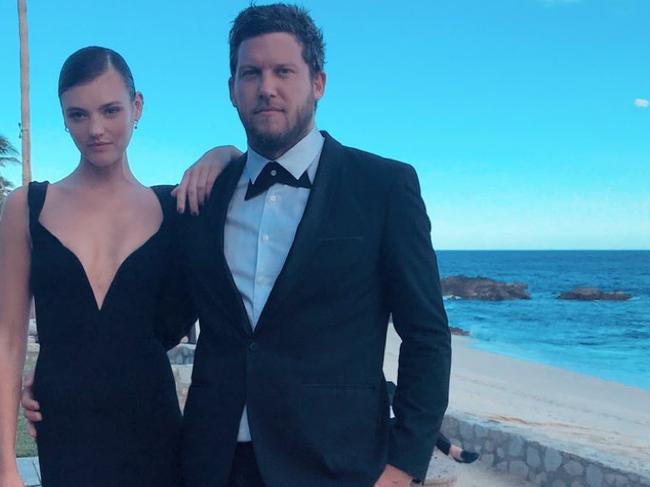 Montana Cox attends Karl Stefanovic and Jasmine Yarbrough wedding in Cabo with Ronnie Flynn. Picture: Instagram/Montana Cox