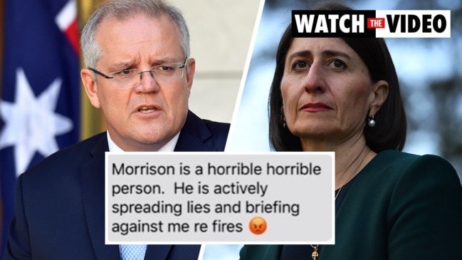 Text messages show Gladys Berejiklian did call Scott Morrison a ‘horrible person’