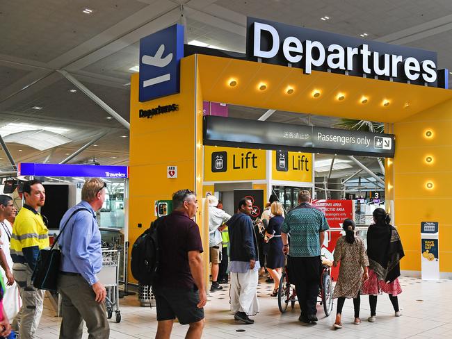 Belcher was arrested at Brisbane International Airport. Picture: AAP image, John Gass