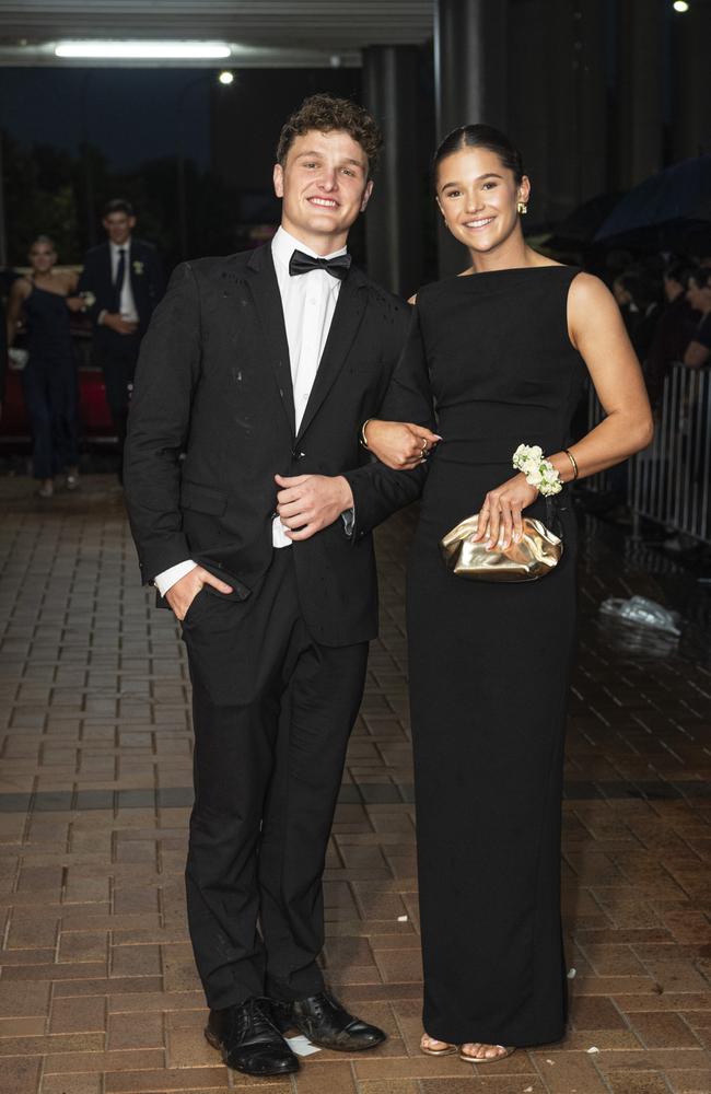 Joe Gray and partner Lucy Anlezark at Toowoomba Grammar School formal at Rumours International, Wednesday, November 13, 2024. Picture: Kevin Farmer