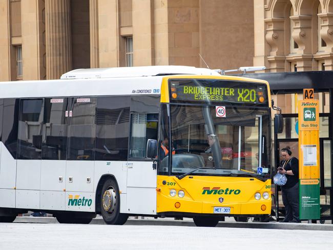 The Bridgewater Express Metro bus at Elizabeth Street in Hobart on Tuesday 19th November 2024.Picture: Linda Higginson