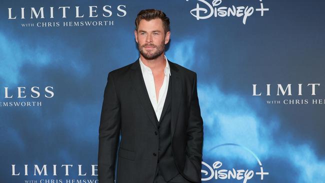 Chris Hemsworth at the premiere of "Limitless With Chris Hemsworth". Picture: Dia Dipasupil/Getty Images