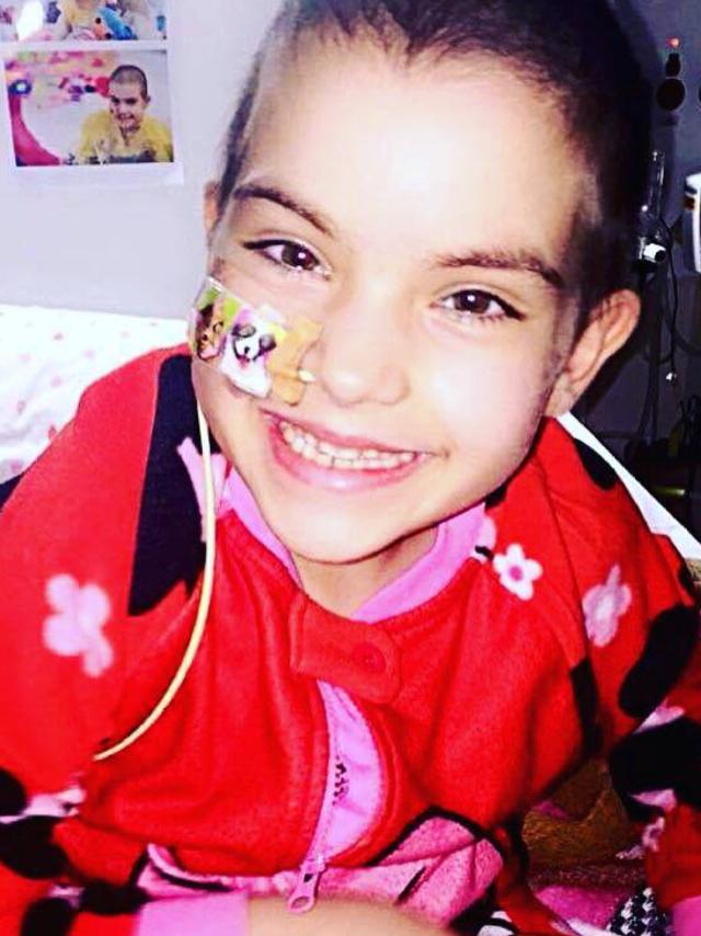 Bella has faced treatments with a strong will and smile on her face. Picture: Supplied