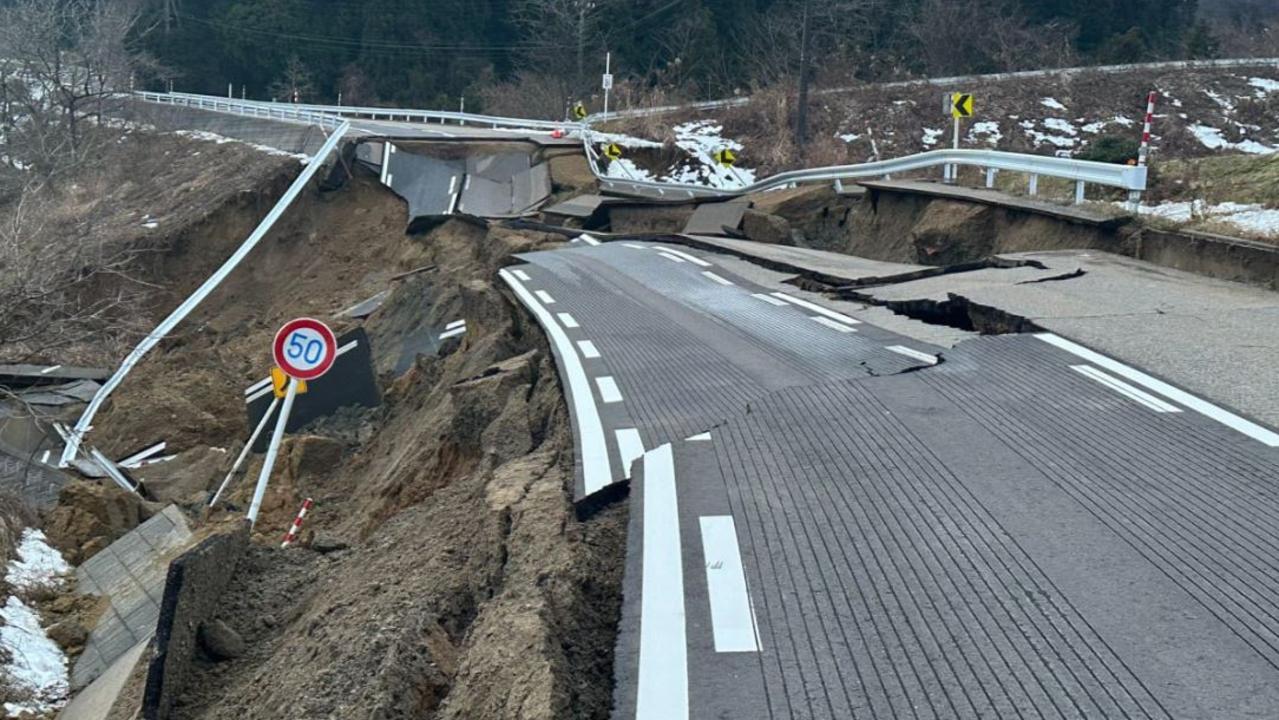 A powerful 7.5-magnitude earthquake hit central Japan on Monday. Picture: Twitter