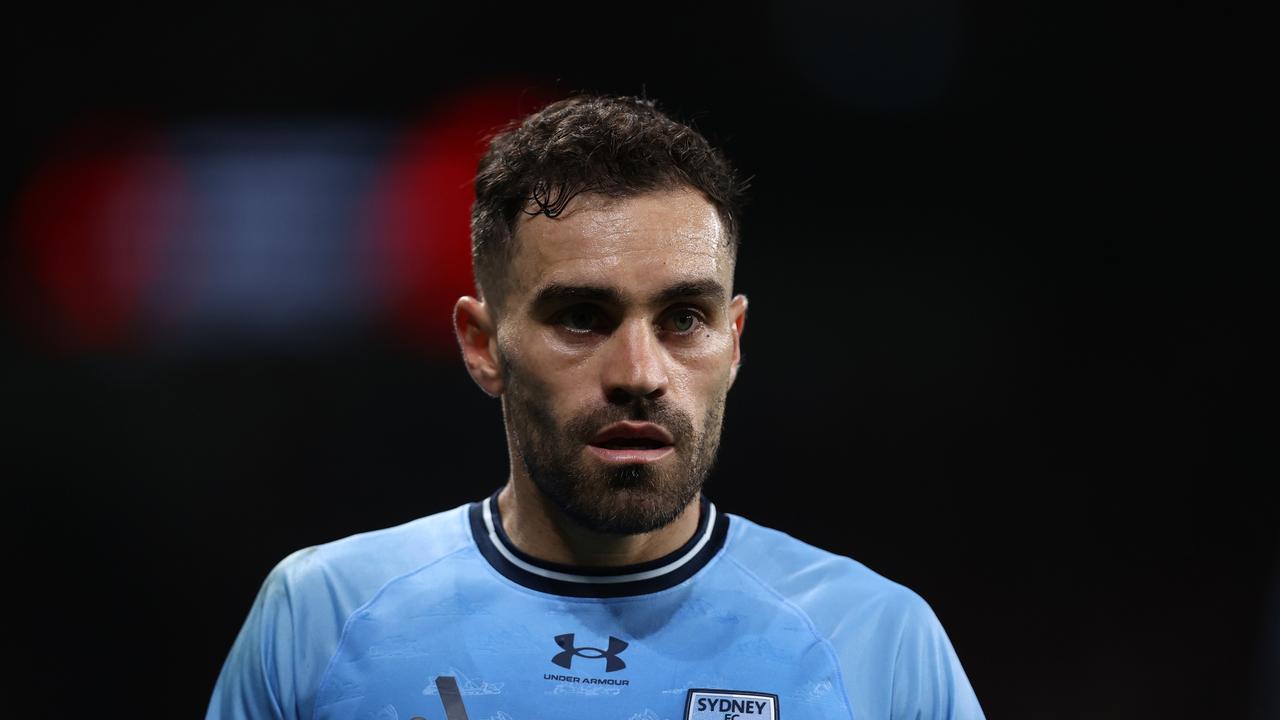 Anthony Caceres has a job to do for Sydney FC before entering Socceroos camp. Picture: Jason McCawley/Getty Images