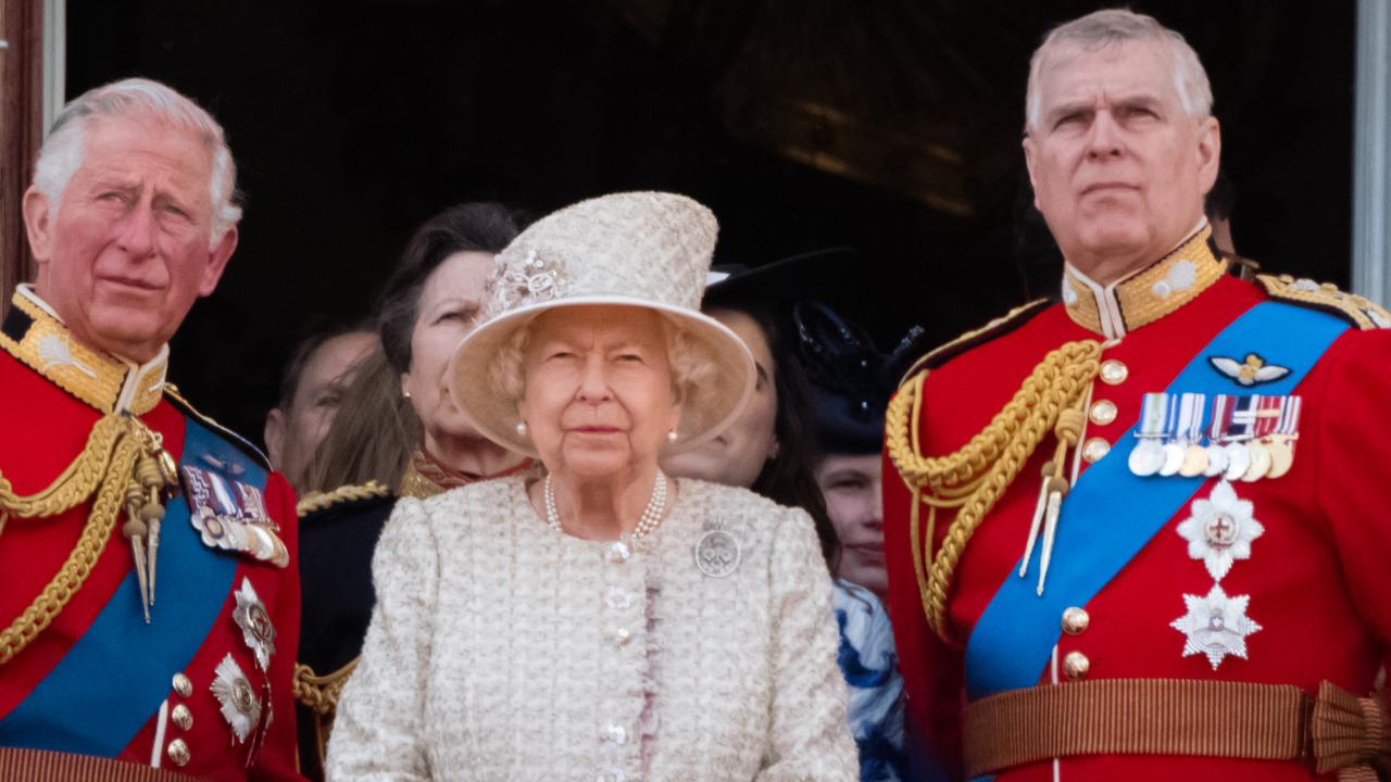 Prince Charles, the Queen and Prince Andrew in June 2019. Picture: Getty