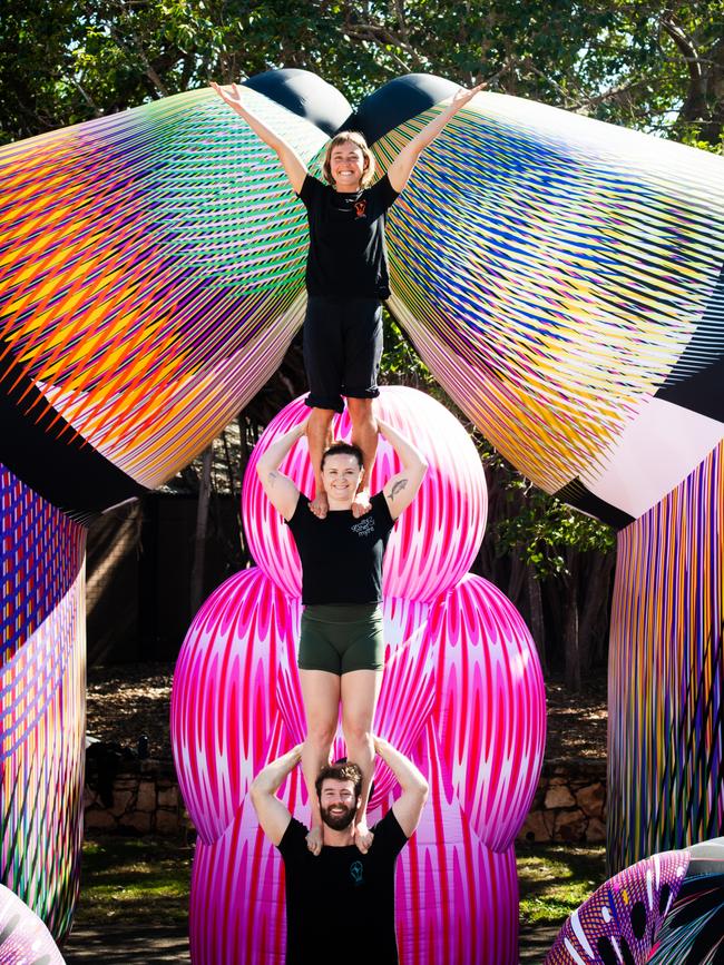 Performers from Gravity and Other Myths, who are performing in The Mirror at the 2024 Darwin Festival. Photo: Elise Derwin