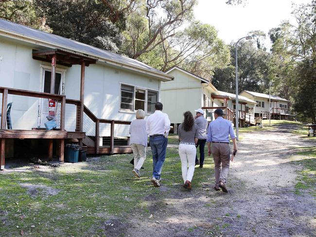 The run down cabins at Currawong. Picture: Martin Lange.