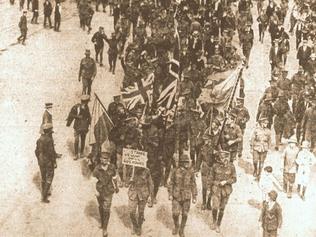 Soldiers on Strike, Liverpool 14 February 1916 Picture: Daily Telegraph edition 15 February 2016