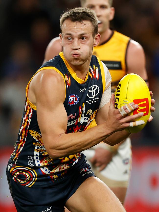 Adelaide expects offers for Tom Doedee to hit five years. Picture: Michael Willson/AFL Photos