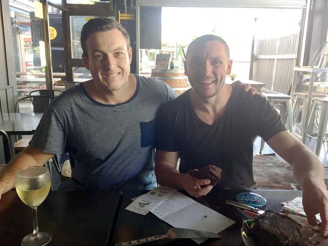 James Sneddon, left, with bar manager Scott Murphy, is raffling off his pub.