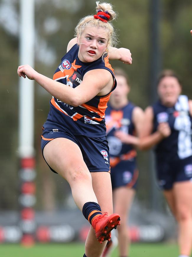 Zoe Hardiman in action for Calder Cannons. Picture: Josie Hayden