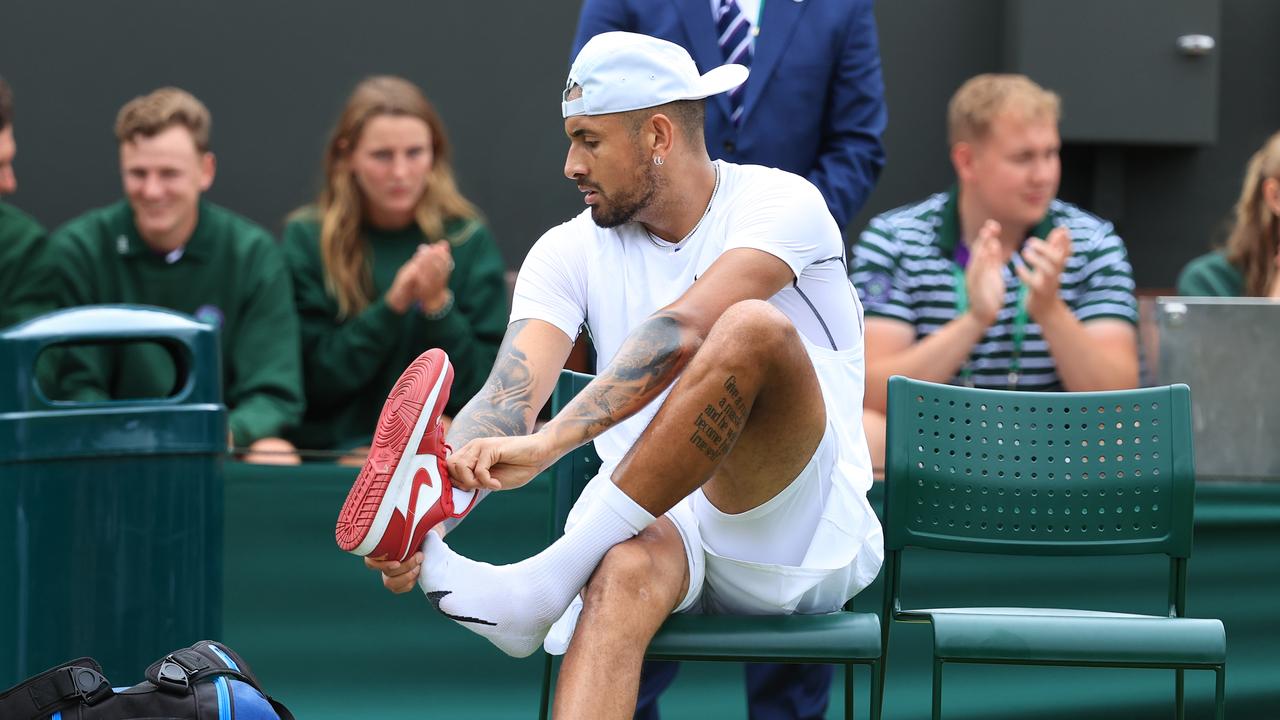 Nick Kyrgios has been a longstanding ambassador for Nike. Picture: Simon Stacpoole/Offside/Offside via Getty Images