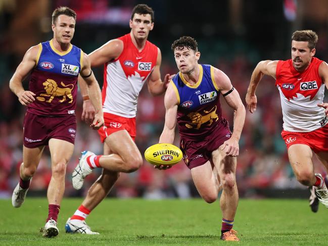 Lachie Neale was brilliant for the Lions against the Swans. Picture: Matt King/AFL Photos/via Getty Images