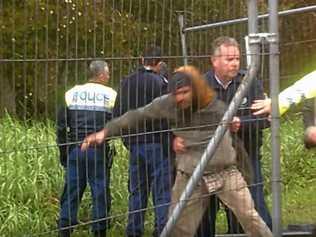 Police and protesters have clashed at the Byron Bay bypass site. Picture: Ned Whitford