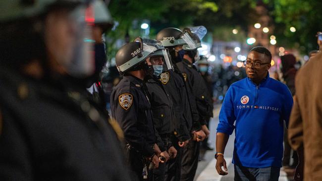 Protesters take to the streets as results of the presidential election remain uncertain on November 4, 2020 in New York City. Picture: David Dee Delgado/Getty