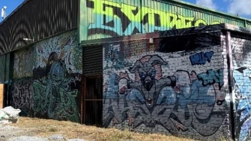 The Expressive Ground Building at Palm Beach is one of two sites being considered by the Gold Coast City Council to start a Street Mural Art pilot program to stop illegal graffiti.