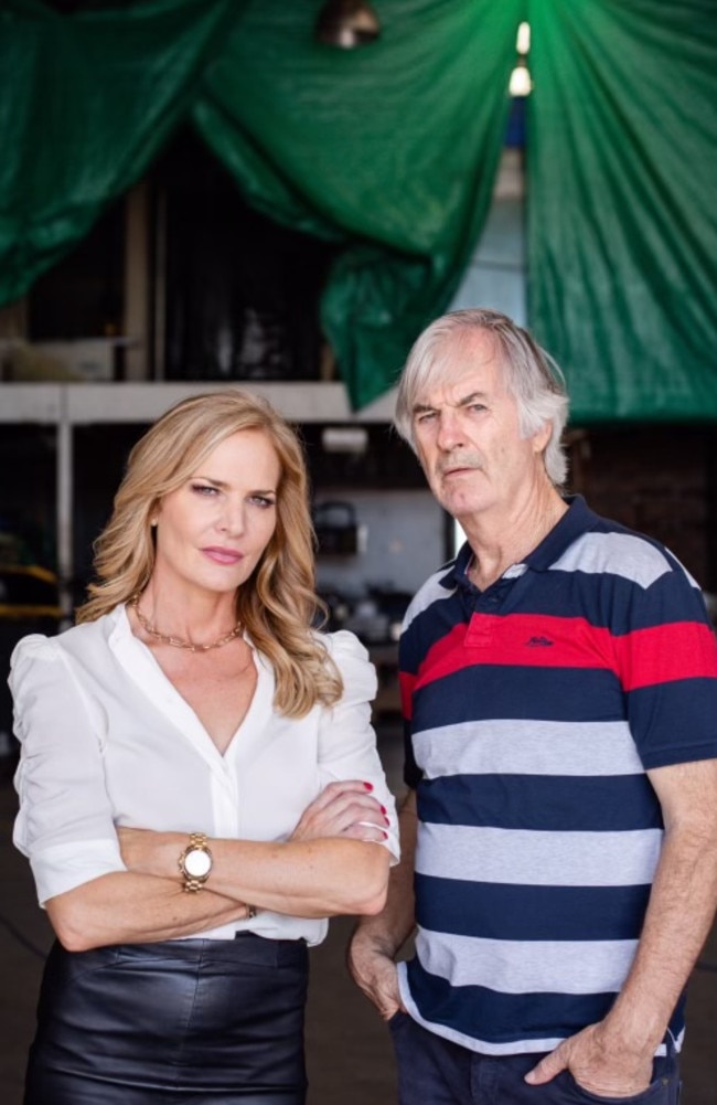 Erin Connor and John Jarratt for Double or Nothing. Picture: Supplied