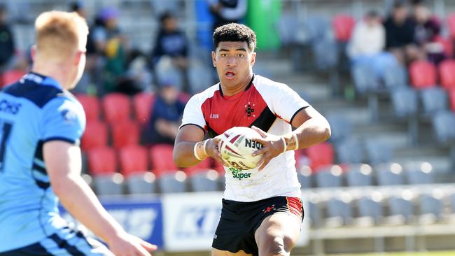 Penrith lower-grader, and livewire half, Isaiya Katoa is off to the Dolphins next year. Photo: Patrick Woods.