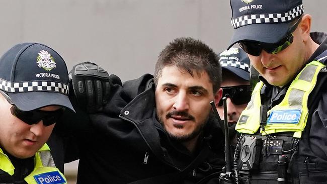 Anti-lockdown protester Fanos Panayides has been forced to apologise over viral video. Picture: AAP