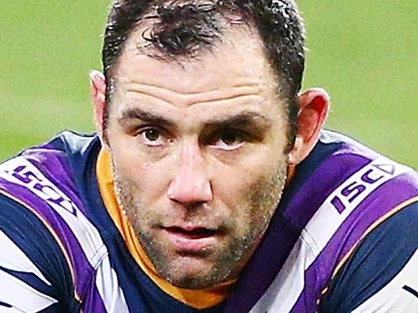 MELBOURNE, AUSTRALIA - AUGUST 31:  Cameron Smith of the Storm look dejected after defeat after defeat during the round 25 NRL match between the Melbourne Storm and the Penrith Panthers at AAMI Park on August 31, 2018 in Melbourne, Australia.  (Photo by Michael Dodge/Getty Images)