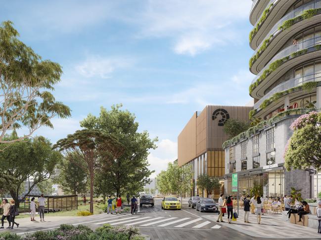 A render of the proposed Cheltenham station precinct.