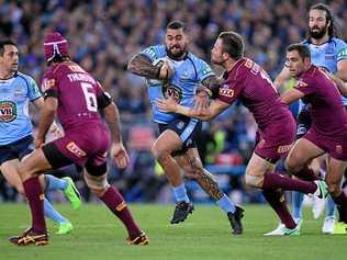 Please Blues, win origin for us Knights fans. Picture: DAN HIMBRECHTS