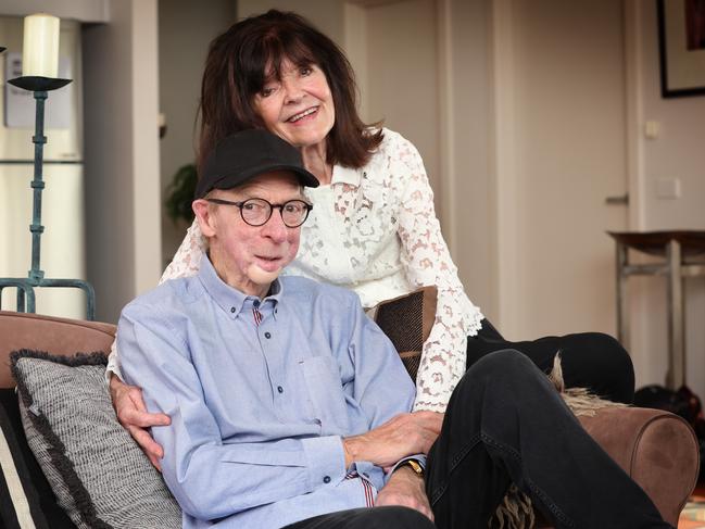 The late John Blackman at home with his wife Cecile. Picture: David Caird