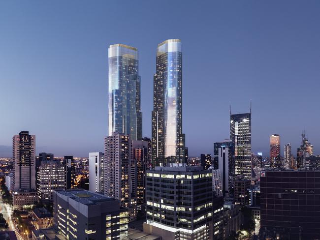 Queens Place Towers, 350 Queen St, 79-storeys.