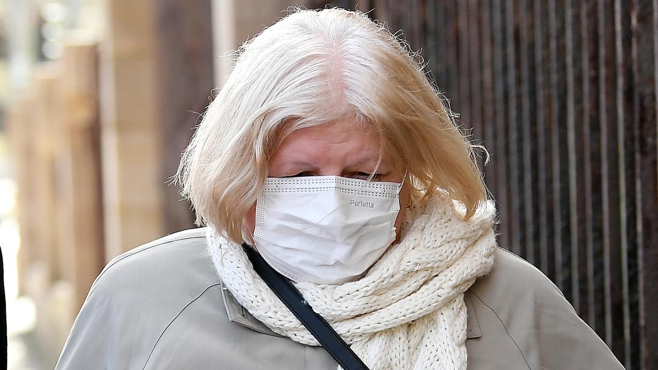 Rosa Maria Maione outside court. Picture: Mark Brake.