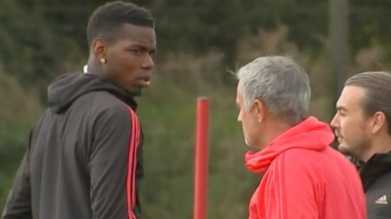 Paul Pogba and Jose Mourinho's now infamous training ground face-off