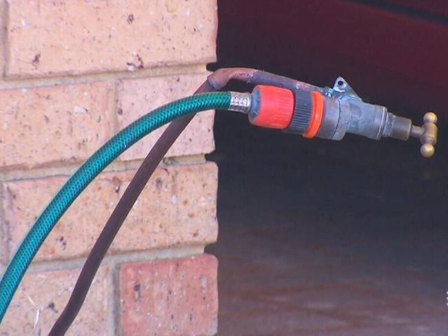 Denishar Woods suffered an electric shock after using a garden tap. Picture: 9 News