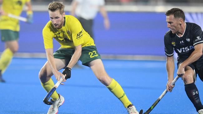 Daniel Beale put Australia in front of the stroke of half-time. (Photo by WorldSportPics/Frank Uijlenbroek)