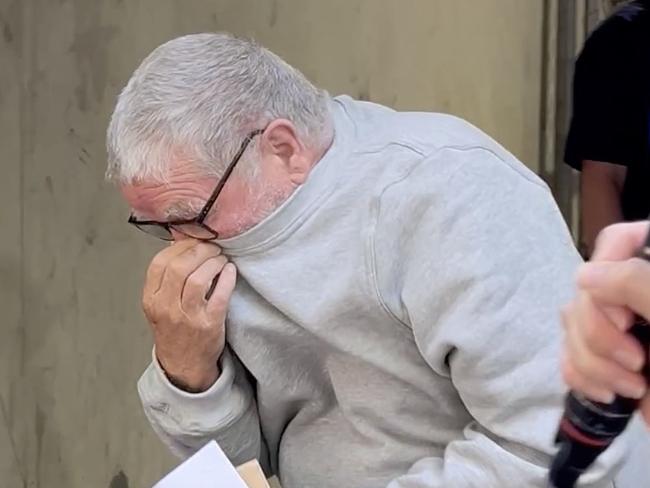 Michael Martin, 69,  leaved the MMC on bail  after being charged over the historic rape of elderly woman Jessie Grace Lauder in Newport. Picture: Laura Placella