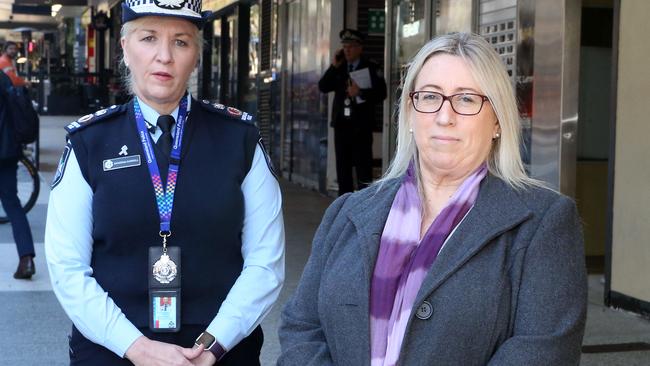 Road safety advocate Judy Lindsay with Police Commissioner Katarina Carroll.