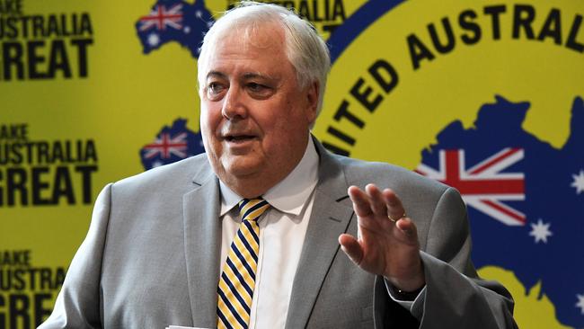 Clive Palmer was the biggest single political donor in Australia in 2019-20.