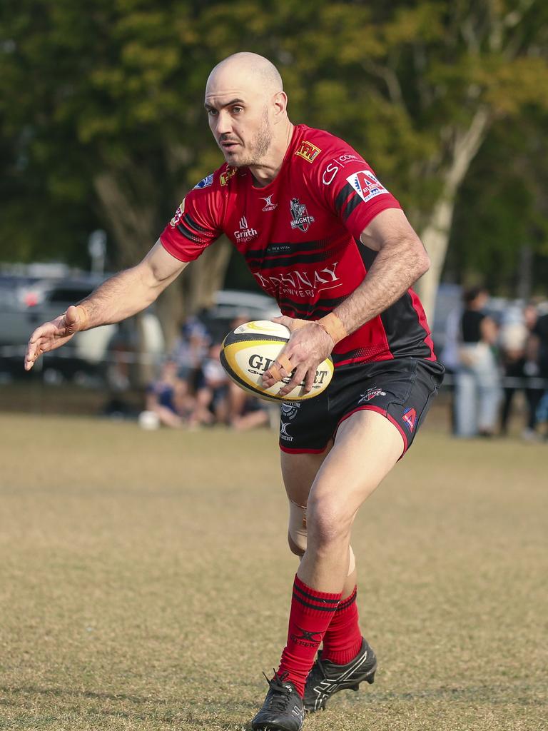 GCDRU major semi final between Colleges Knights and Nerang Bulls. Picture: Glenn Campbell