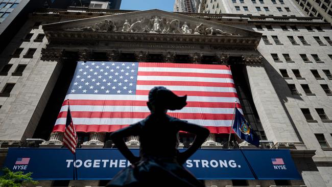 The New York Stock Exchange. Worries about inflation and the path of the Federal Reserve’s interest rate increases have spurred the recent turmoil in markets and provoked vigorous debate over the appropriate valuations for stocks in today’s environment. Picture: AFP