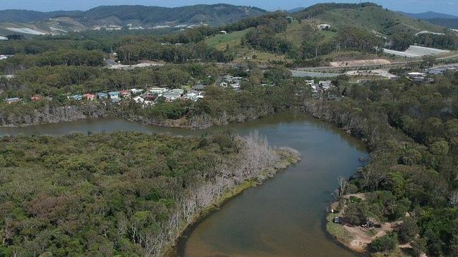 Hearnes Lake at Sandy Beach near Woolgoolga on the Mid Coast.