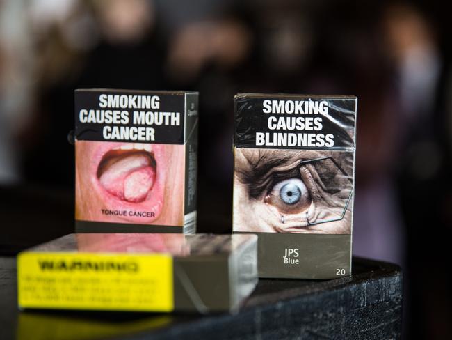 People face fines for smoking and vaping in banned areas. Picture: NewsWire