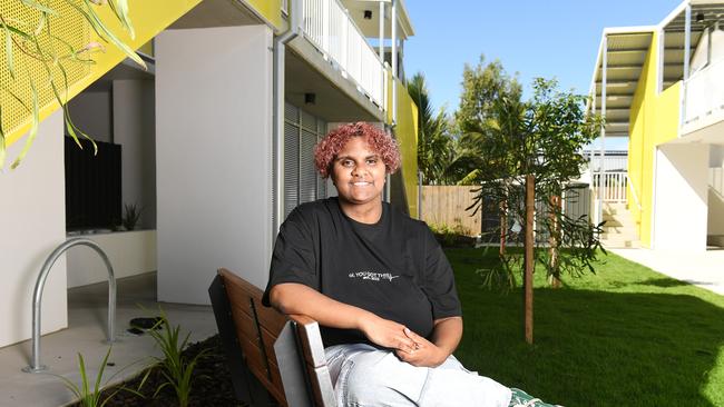 Townsville Youth Foyer resident, Elma, 18, was one of the first young people to move into the foyer after she had been living in accommodation for young homeless women. Picture: Shae Beplate.