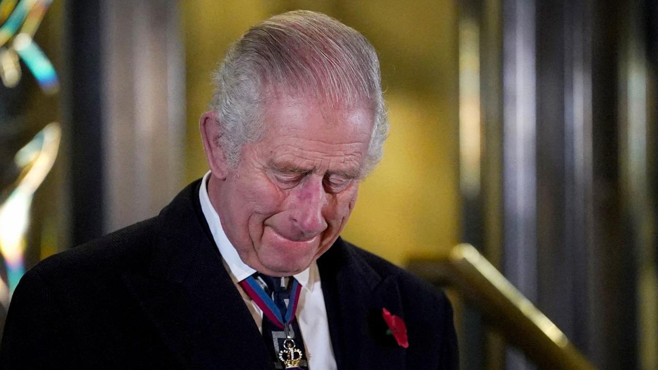 Charles appeared to grow emotional during the ceremony. Picture: Maja Smiejkowska/AFP