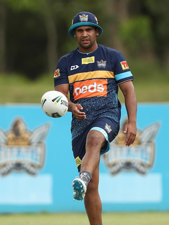 Tyrone Peachey at Titans training. Picture: Chris Hyde/Getty Images