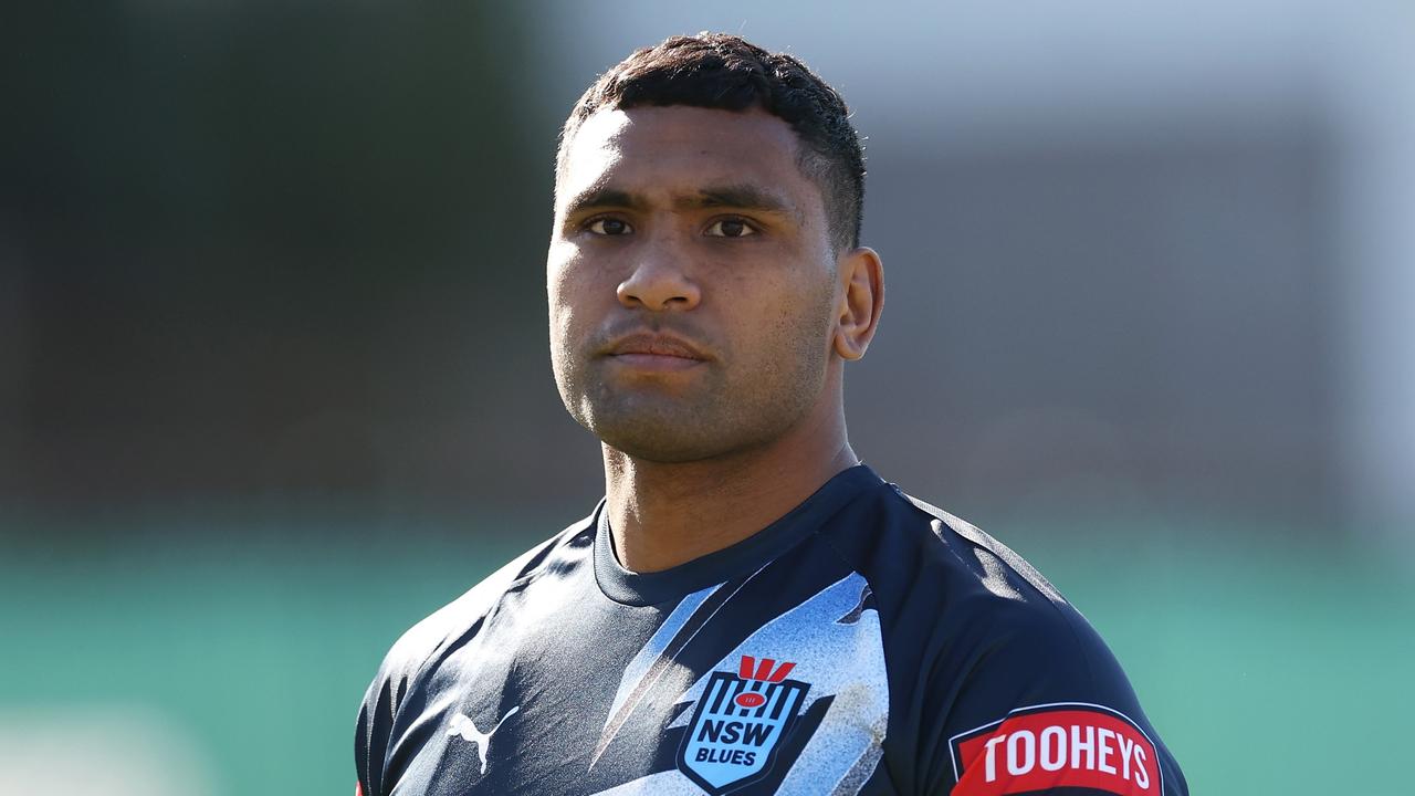 Tevita Pangai Junior will make his Origin debut for NSW, and some Queensland greats are backing him to terrorise the Maroons. Picture: Getty Images.